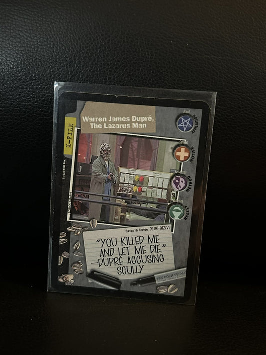Warren James Dupree, The Lazarus Man Premier Edition X-Files Light Play