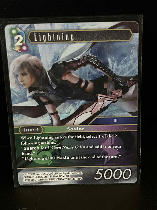 Lightning - 13-116C Opus XIII: Crystal Radiance Final Fantasy Lightly Played