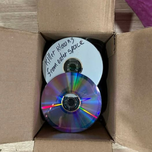 100 Misc Burned Blank CD DVD Disc Bundle Lot Box Wholesale for Art / Projects Movie TV Show
