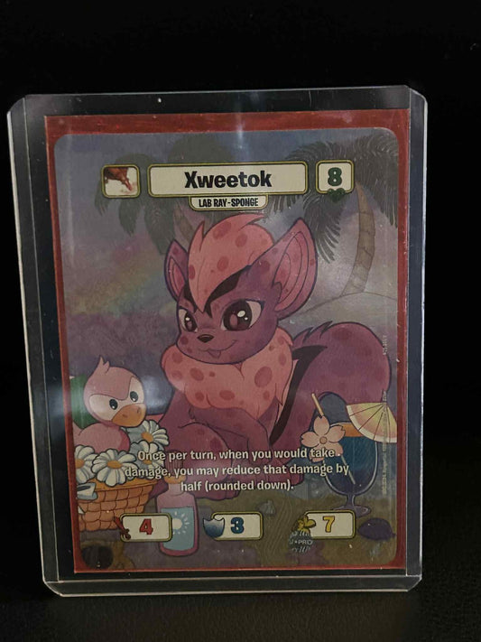 Xweetok (Lab Ray Sponge) Battledome (25th Anniversary) NeoPets Near Mint Trading Card
