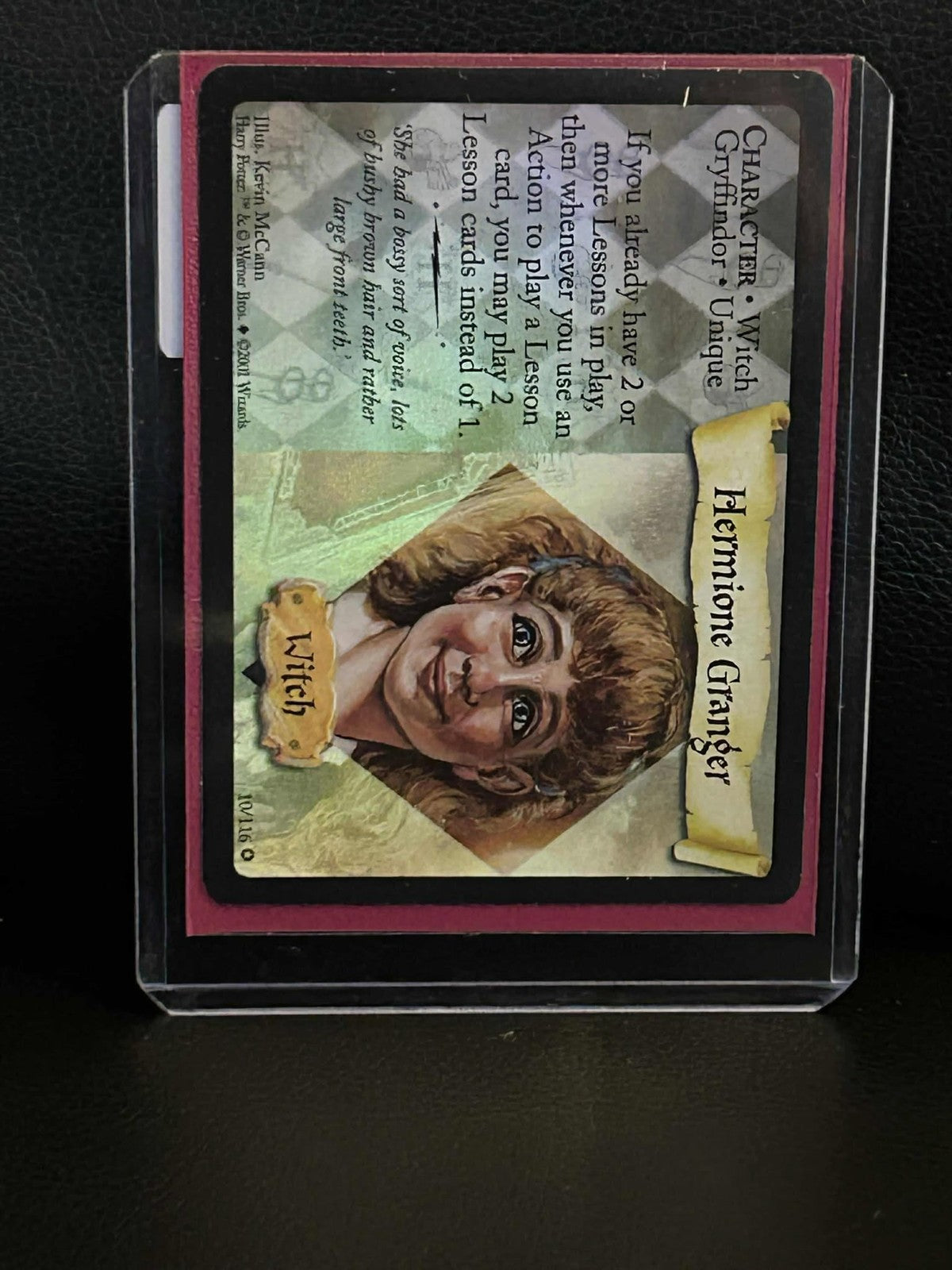 Hermione Granger (version 2) 10/116 Base Set Harry Potter Lightly Played