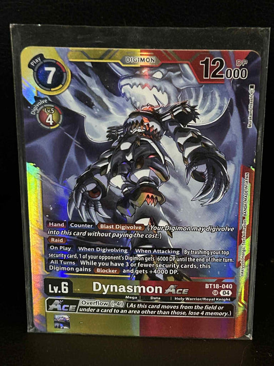 Dynasmon ACE - BT18-040 - SR - Foil Release Special Booster 2.0 Digimon Lightly