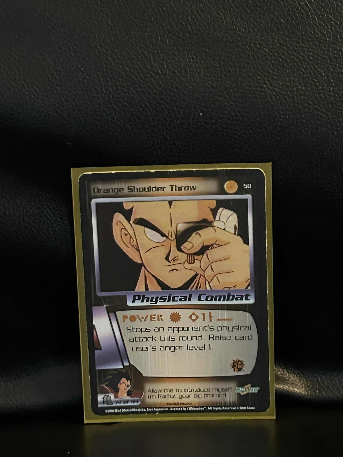 Orange Shoulder Throw - 050 - Limited Edition Saiyan Saga Dragon Ball Z Moderate Trading Card