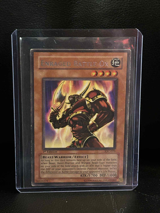 Enraged Battle Ox - IOC-070 - Rare - 1st Edition Invasion of Chaos Yu-Gi-Oh! Hea