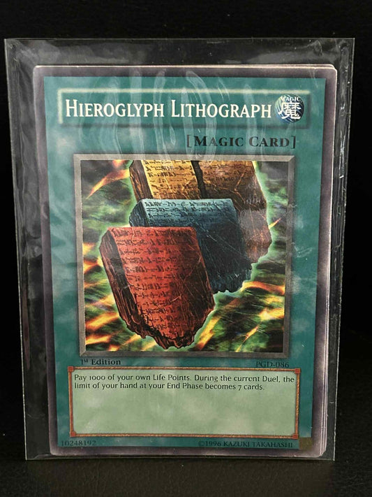 Hieroglyph Lithograph - PGD-086 - Common - 1st Edition Pharaonic Guardian Yu-Gi-