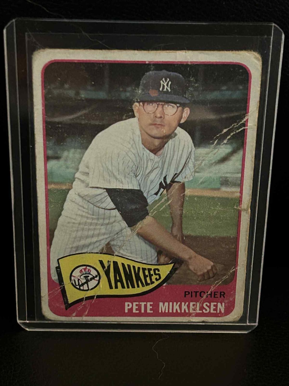 Pete Mikkelsen #177 | 1965 Topps 1965 Topps Baseball Beschädigte Sammelkarte