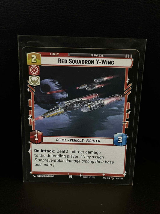Red Squadron Y-Wing Jump to Lightspeed Star Wars: Unlimited Lightly Played