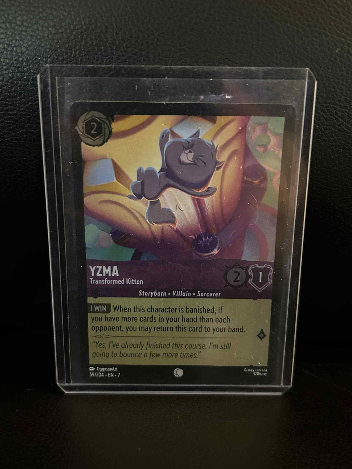 Yzma - Transformed Kitten - 59/204 - Common - Cold Foil Archazia's Island Disney