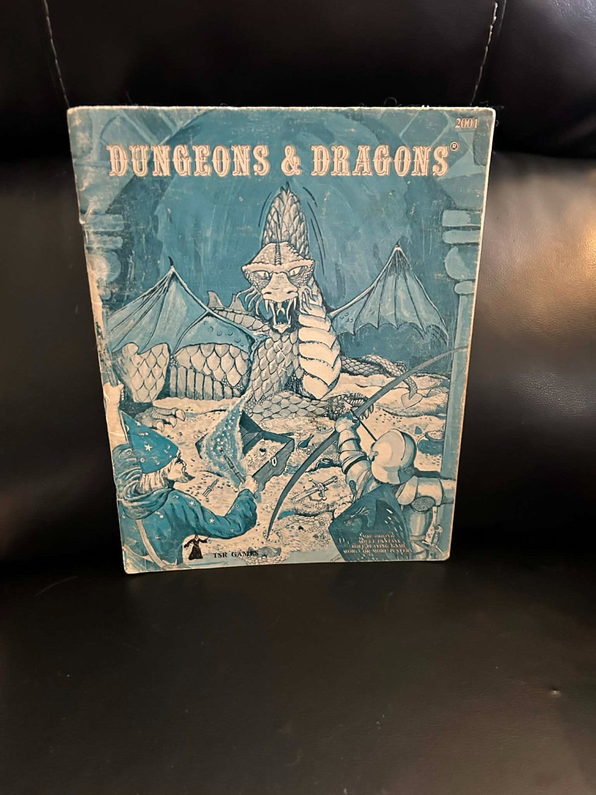 1978 Dungeons & Dragons Basic Rule Book Blue Cover 2nd Print #2011 TSR Magazine