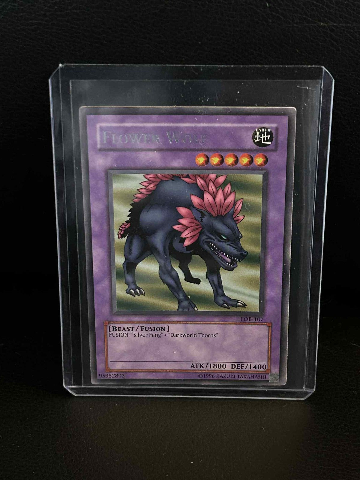 Flower Wolf - LOB-107 - Rare - Unlimited Edition Legend of Blue Eyes White Drago