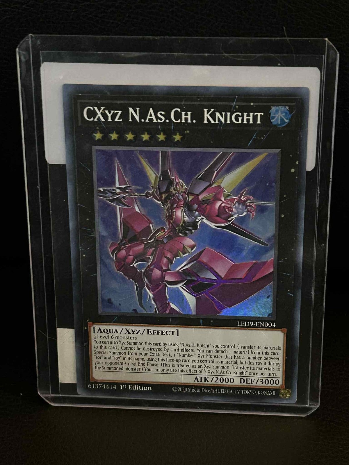 CXyz N.As.Ch. Knight - LED9-EN004 - Super Rare - 1st Edition Legendary Duelists: