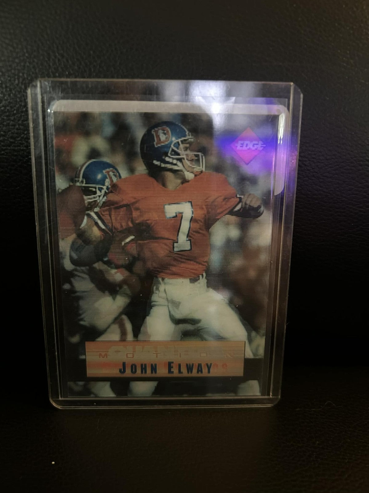John Elway #8 1996 Collector's Edge Quantum Motion Football Leicht bespielte Sammelkarte