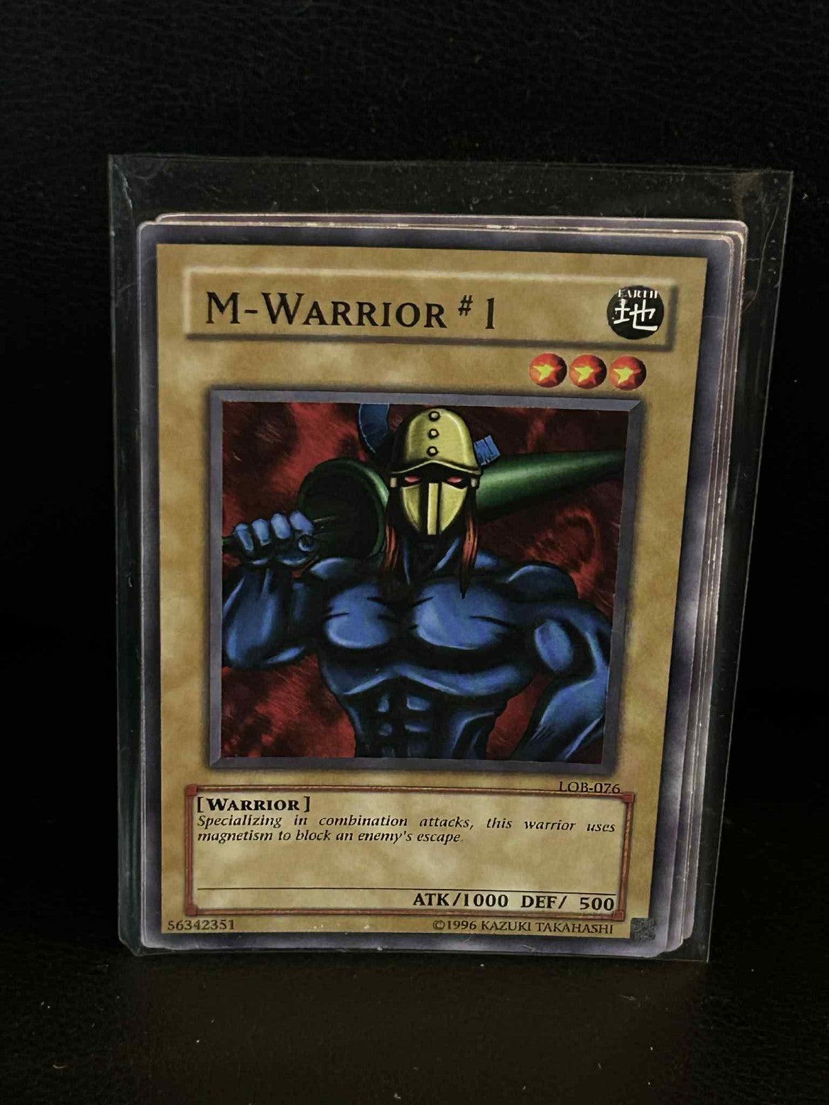 M-Warrior #1 - LOB-076 - Common - Unlimited Edition Legend of Blue Eyes White Dr