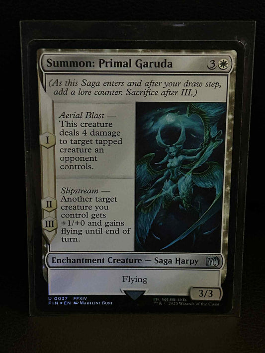 Summon: Primal Garuda - Foil Final Fantasy Magic: the Gathering Lightly Played,