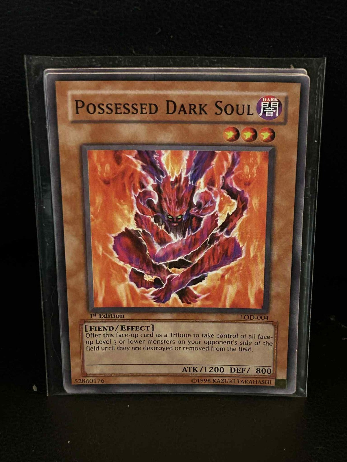 Possessed Dark Soul - LOD-004 - Common - 1st Edition Legacy of Darkness Yu-Gi-Oh