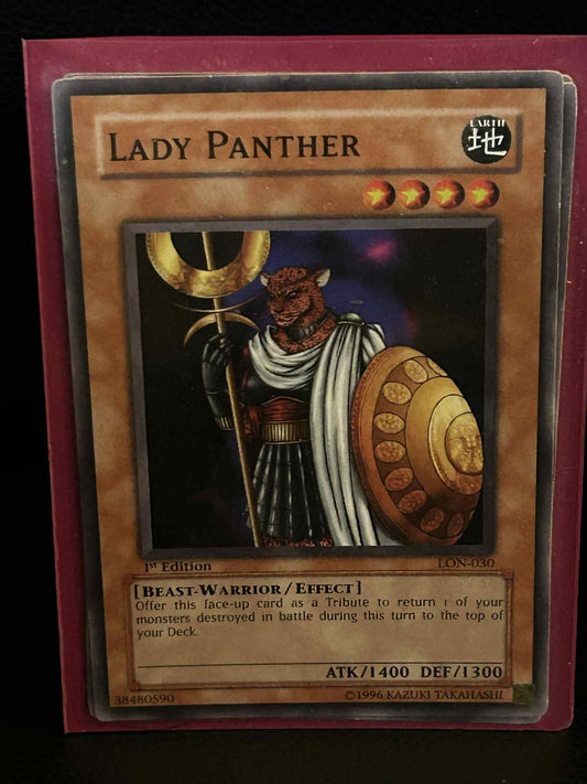 Lady Panther - LON-030 - Common - 1st Edition Labyrinth of Nightmare Yu-Gi-Oh!