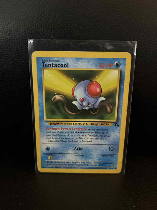 Tentacool - 56/62 - Common - Unlimited Edition Fossil Pokemon Moderately Played,