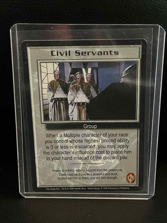 Civil Servants The Great War Babylon 5 Light Play