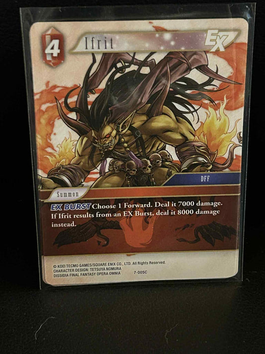 Ifrit EX - 7-005C Opus 7 Final Fantasy Lightly Played