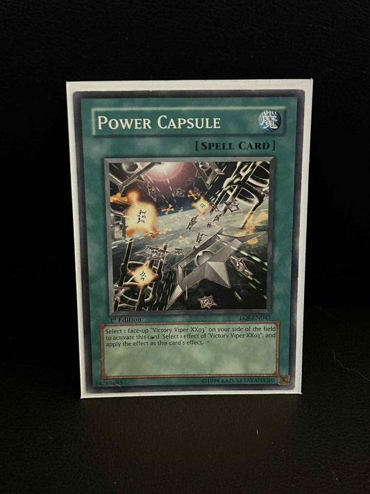 Power Capsule - EOJ-EN043 - Common - 1st Edition Enemy of Justice Yu-Gi-Oh! Mode
