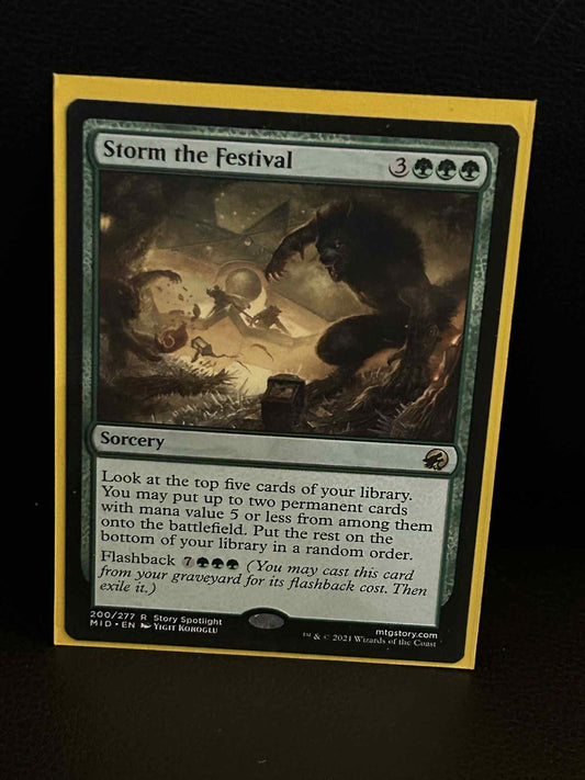 Storm the Festival Innistrad: Midnight Hunt Magic: The Gathering Lightly Played,
