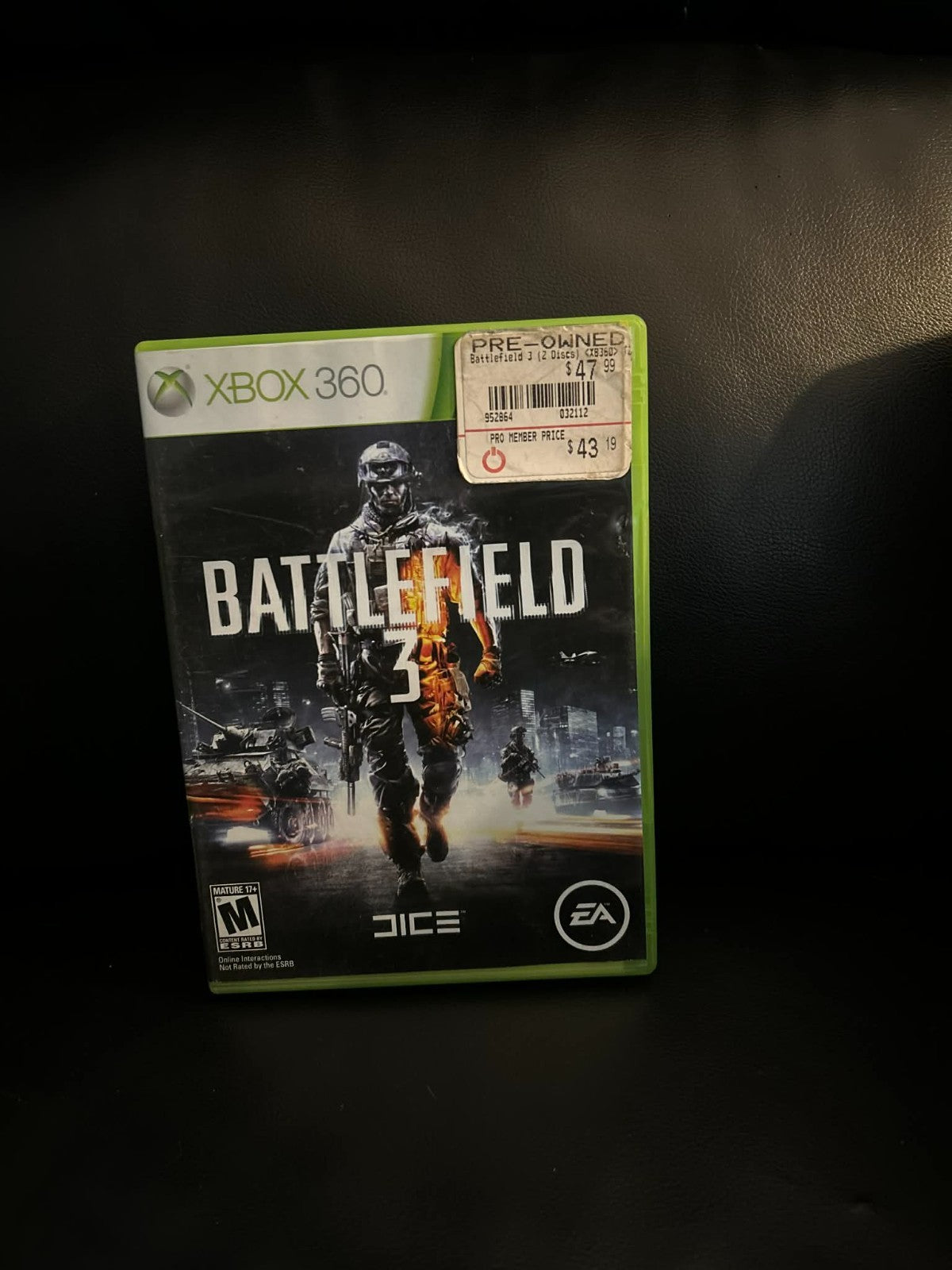Battlefield 3 (Microsoft Xbox 360, 2011) Videospiel