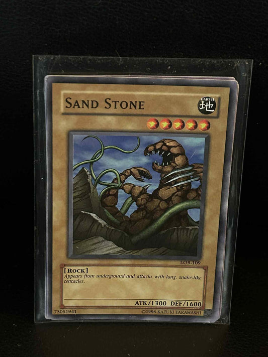 Sand Stone - LOB-109 - Common - Unlimited Edition Legend of Blue Eyes White Drag