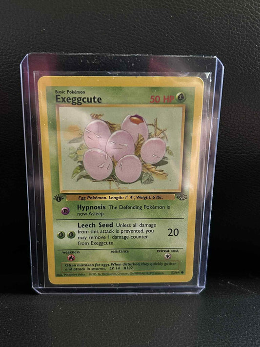 Exeggcute - 52/64 - Common - 1st Edition Jungle Pokemon Moderately Played, Engli