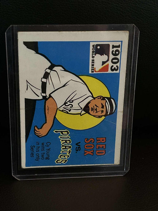 1903 Red Sox, Pirates [Cy Young] #1 1971 Fleer World Series Black Back Baseball-Sammelkarte