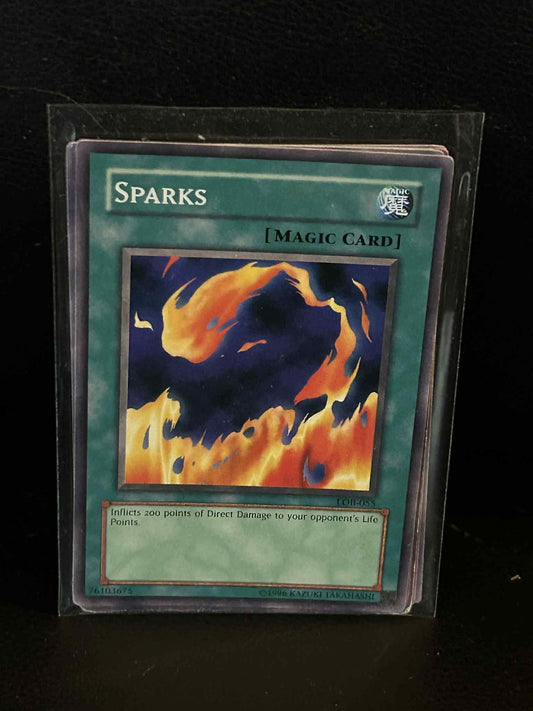 Sparks - LOB-055 - Common - Unlimited Edition Legend of Blue Eyes White Dragon Y