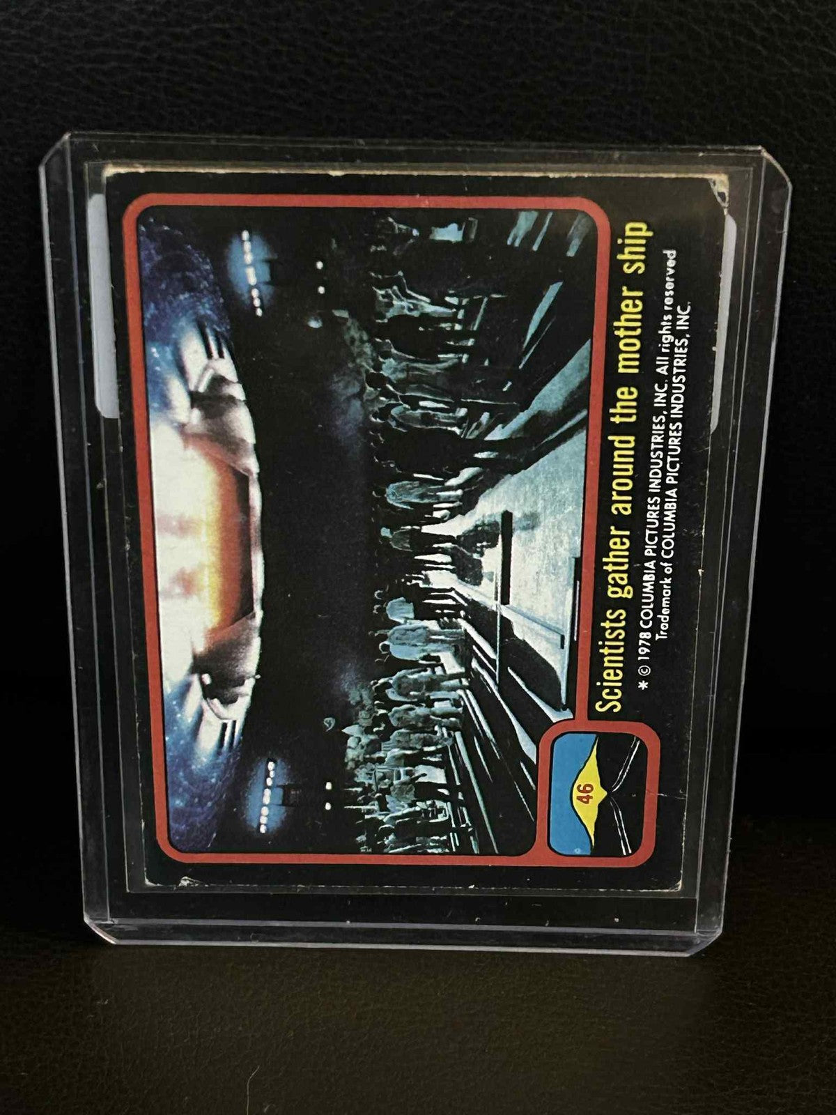 Wissenschaftler versammeln sich um das Mutterschiff #46 1978 Topps Close Encounters of the Trading Card