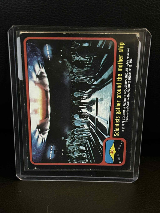 Wissenschaftler versammeln sich um das Mutterschiff #46 1978 Topps Close Encounters of the Trading Card