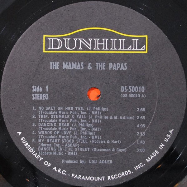 The Mamas & The Papas - The Mamas & The Papas (LP) (Very Good (VG))