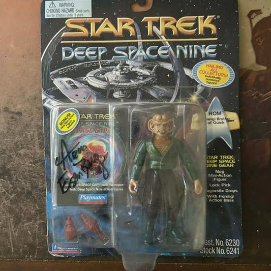 RARE Aron Eisenberg Signed NOG Action Figure - Star Trek DS9 Playmates 1994