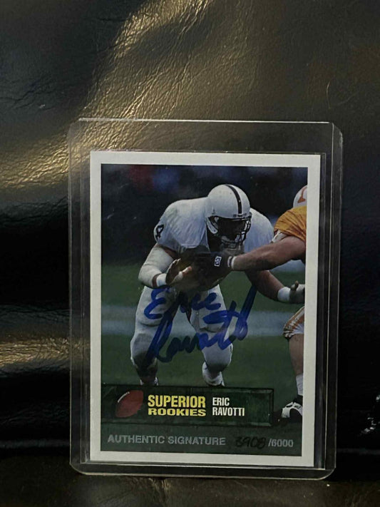 Eric Ravotti #62 | 1994 Superior Rookies Authentic Signature Football