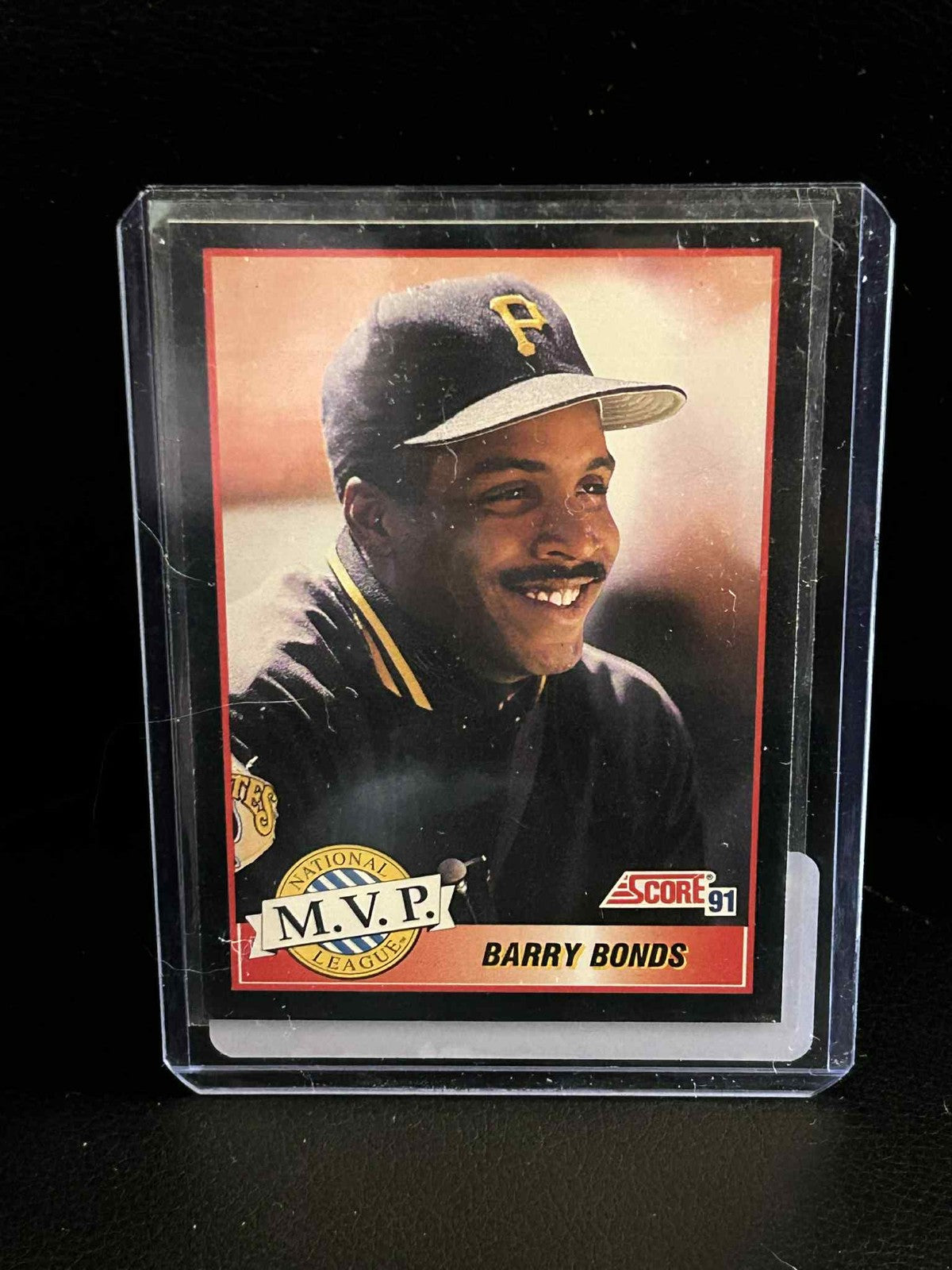 Barry Bonds #876 1991 Score Baseball Leicht bespielte Sammelkarte