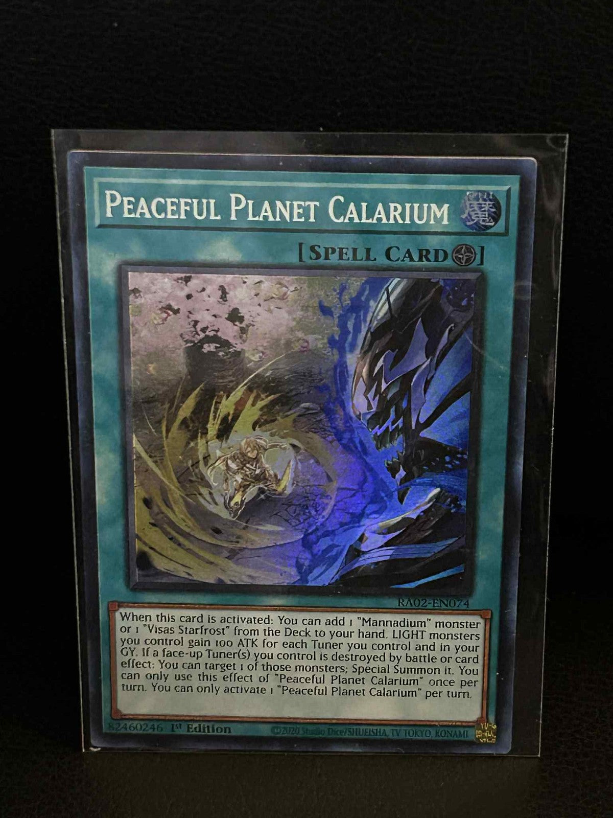 Peaceful Planet Calarium - RA02-EN074 - Super Rare - 1st Edition 25th Anniversar