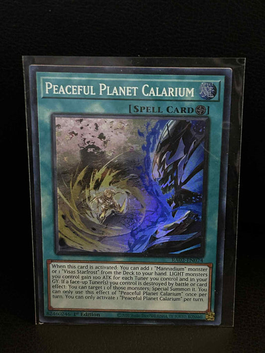 Peaceful Planet Calarium - RA02-EN074 - Super Rare - 1st Edition 25th Anniversar