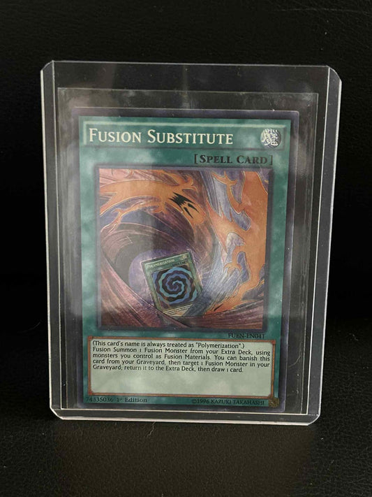 Fusion Substitute - FUEN-EN041 - Super Rare - 1st Edition Fusion Enforcers Yu-Gi