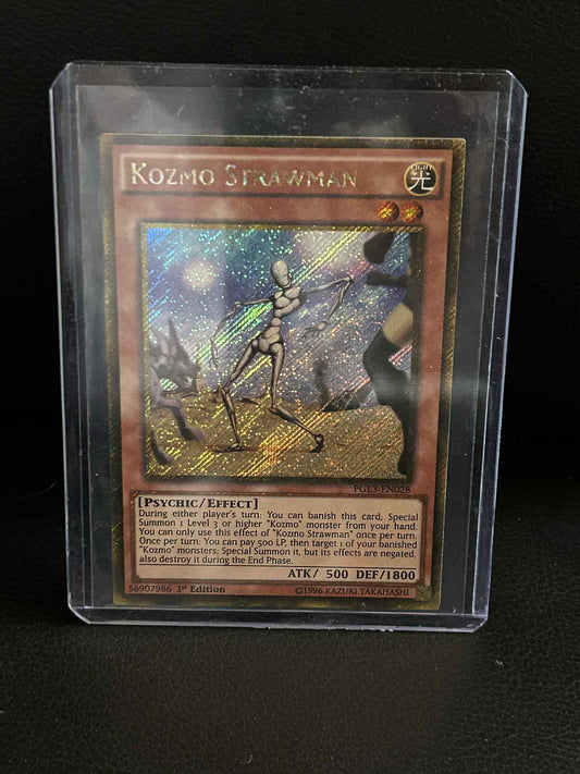 Kozmo Strawman - PGL3-EN028 - Gold Secret Rare - 1st Edition Premium Gold: Infin