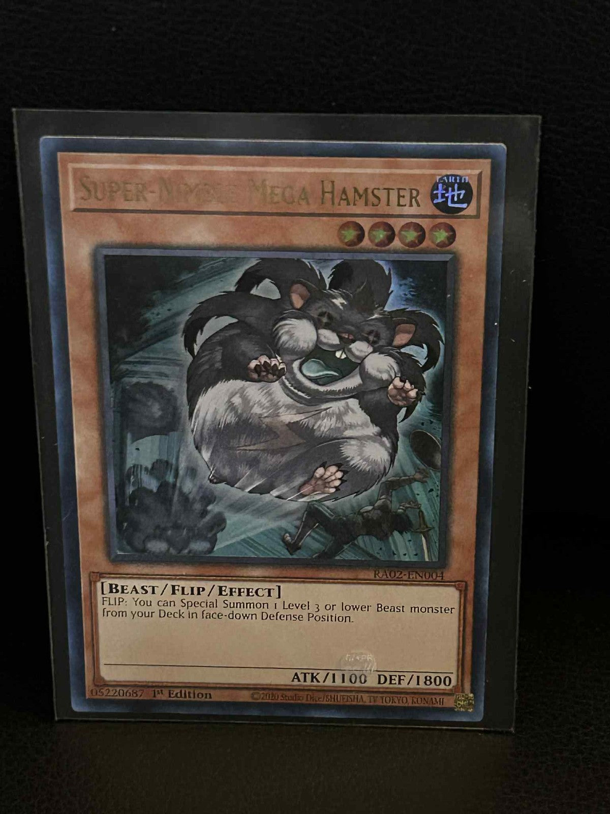 Super-Nimble Mega Hamster - RA02-EN004 - Ultra Rare - 1st Edition 25th Anniversa