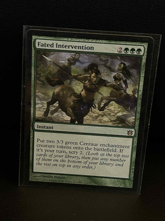 Fated Intervention Born of the Gods Magic: The Gathering Lightly Played, English
