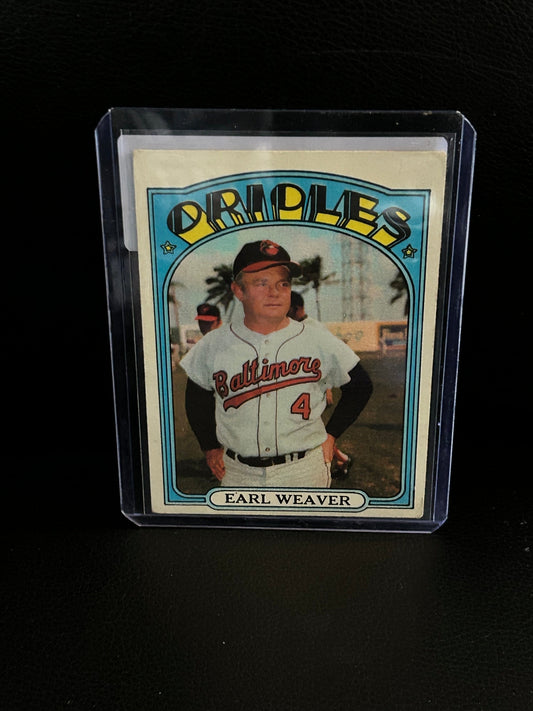 Earl Weaver #323 | 1972 Topps Baseball