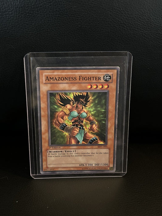 Amazoness Fighter - MFC-060 - Common - 1st Edition Magician's Force Yu-Gi-Oh!