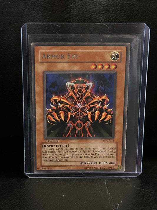 Armor Exe - MFC-075 - Rare - 1st Edition Magician's Force Yu-Gi-Oh! Moderately P
