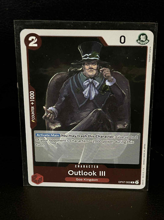 Outlook III - OP07-003 - R - Foil 500 Years in the Future One Piece Lightly Play