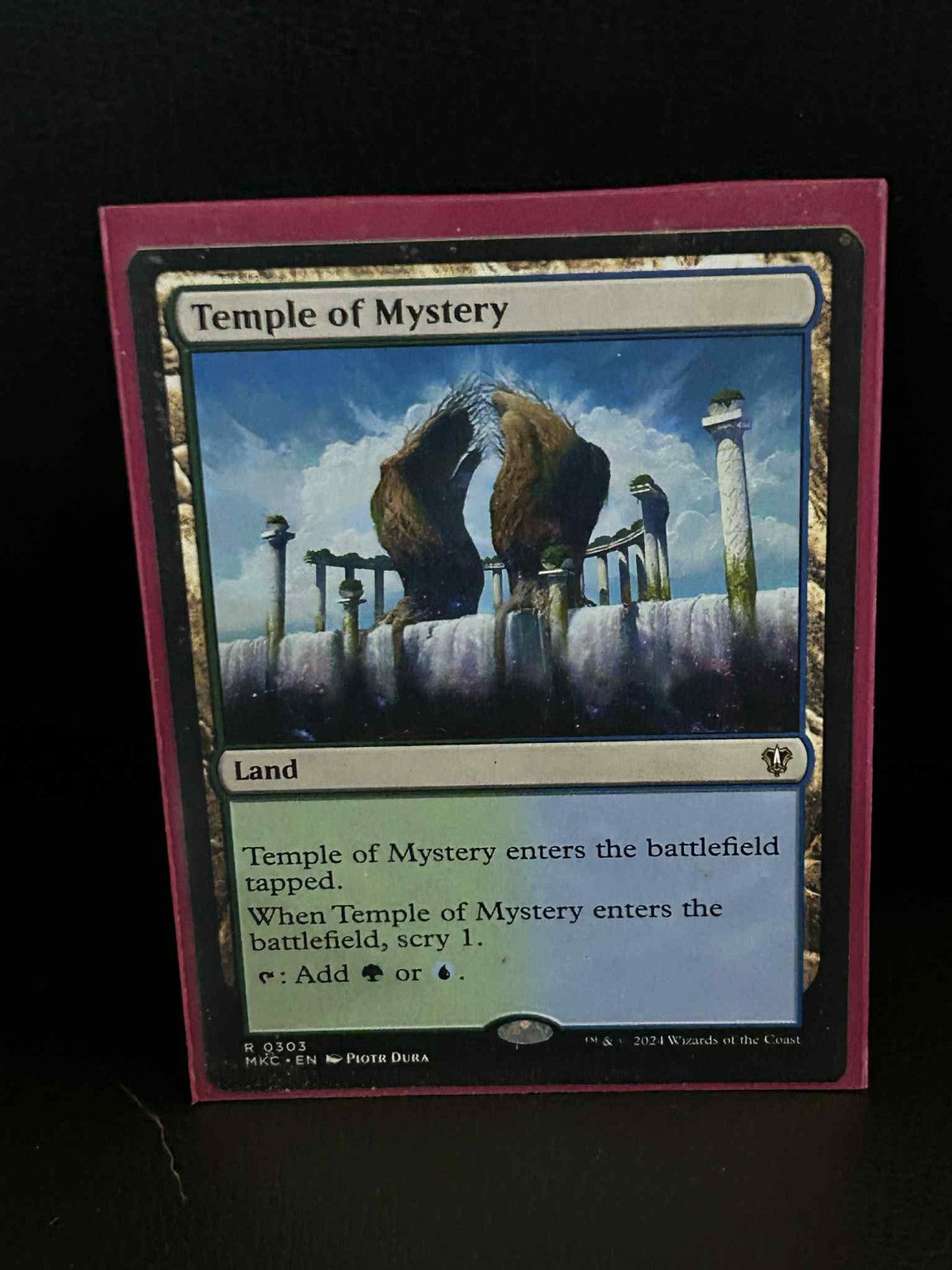 Temple of Mystery Commander: Murders at Karlov Manor Magic: The Gathering