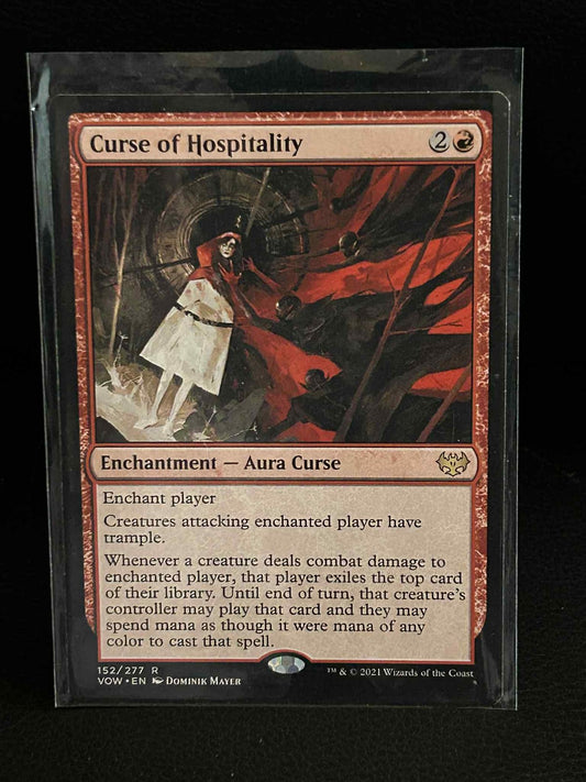 Curse of Hospitality Innistrad: Crimson Vow Magic: The Gathering Lightly Played,