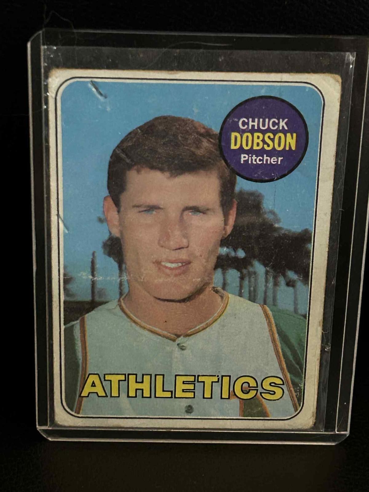 Chuck Dobson #397 | 1969 Topps 1969 Topps Baseball Moderat bespielte Sammelkarte