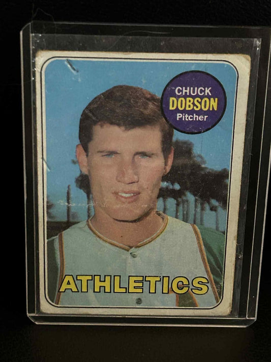 Chuck Dobson #397 | 1969 Topps 1969 Topps Baseball Moderat bespielte Sammelkarte